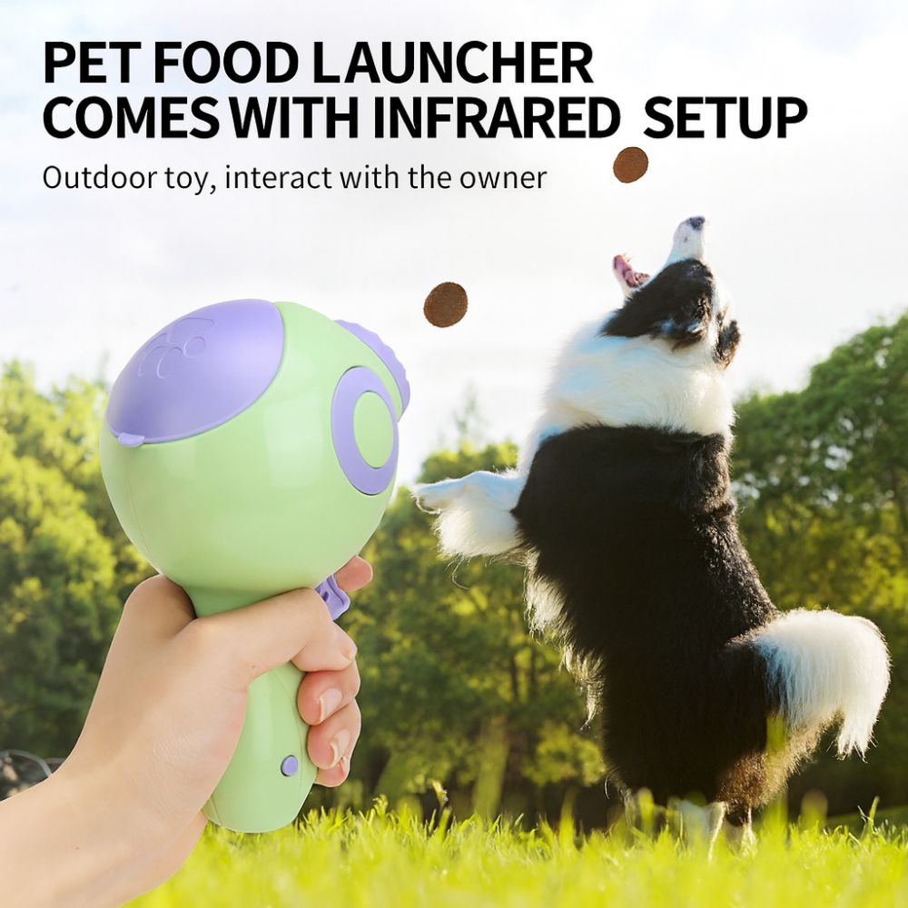 Laser Food-Throwing Gun Feeder