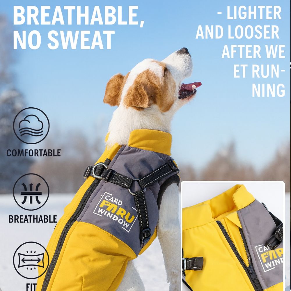 Breathable Design Reflective Warm Dog Jacket