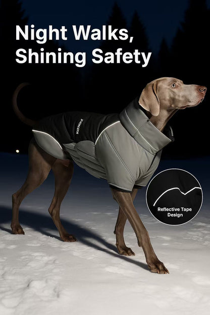 Green Pink Blue Purple Warm Large Dog Jacket