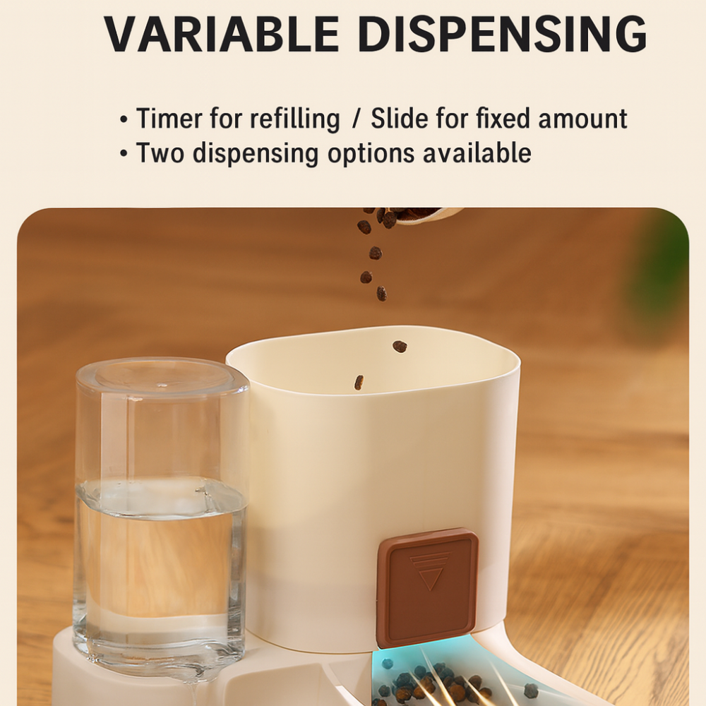 Water and Food Dispenser Combo - Feeder