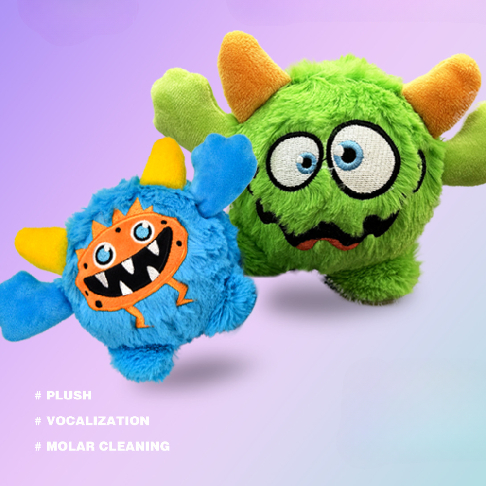 Monster Plush Squeaky Dog Toy Durable Chew Cats & Dog Toy