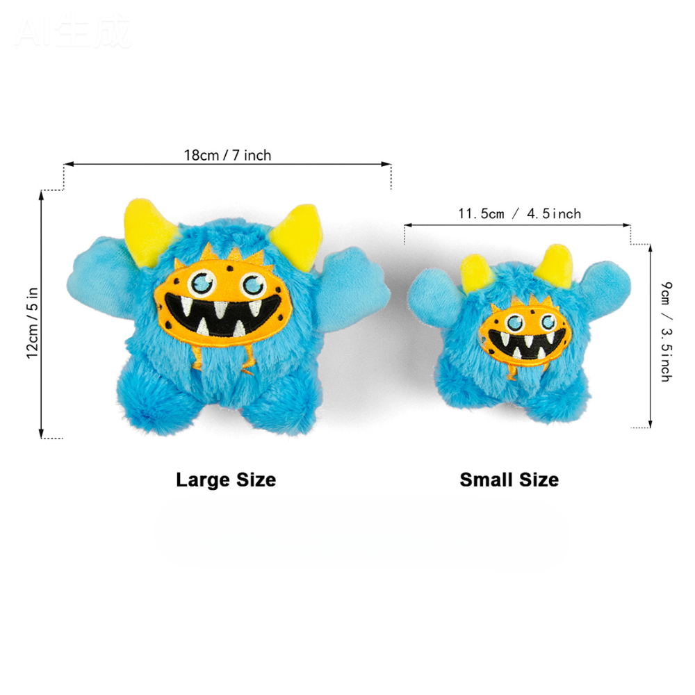 Monster Plush Squeaky Dog Toy Durable Chew Cats & Dog Toy