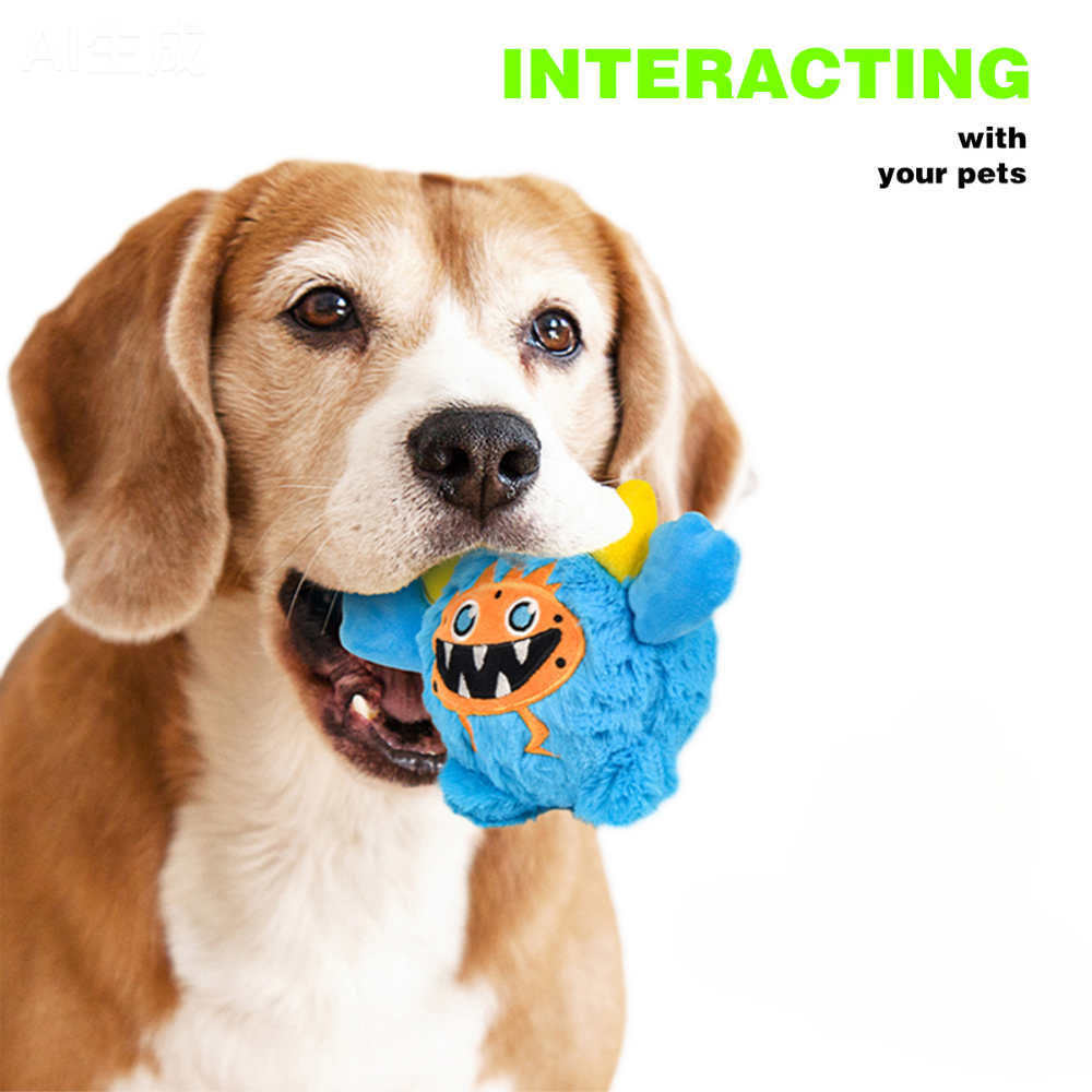Monster Plush Squeaky Dog Toy Durable Chew Cats & Dog Toy