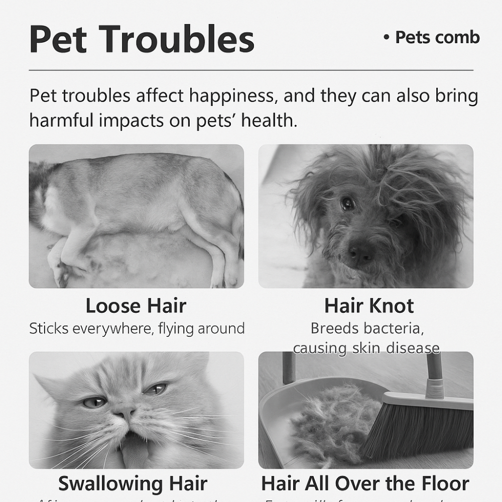 Pet Hair Thinning Comb and Lint Remover in One, Lint Remover