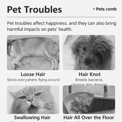 Pet Hair Thinning Comb and Lint Remover in One, Lint Remover