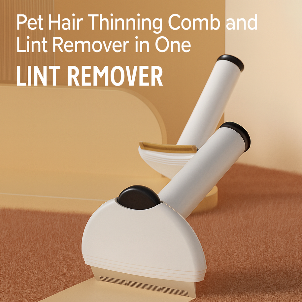 Pet Hair Thinning Comb and Lint Remover in One, Lint Remover
