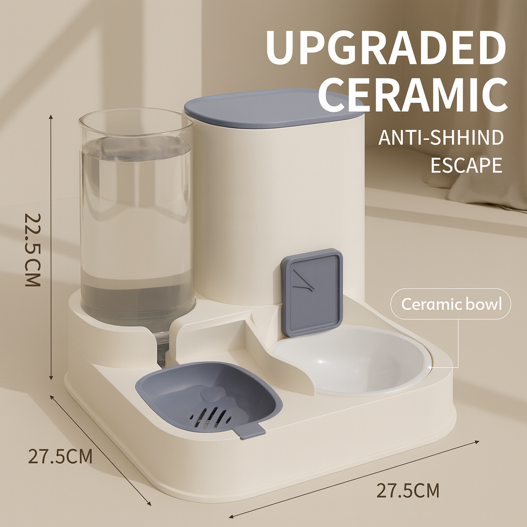 Water and Food Dispenser Combo - Feeder