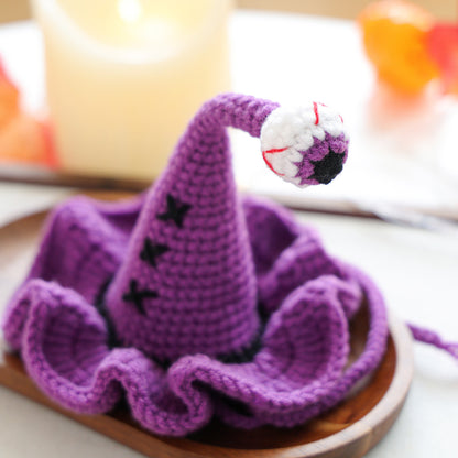 Halloween Hand-Knitted Pumpkin Hat Pet Costume Dogs & Cats Accessory