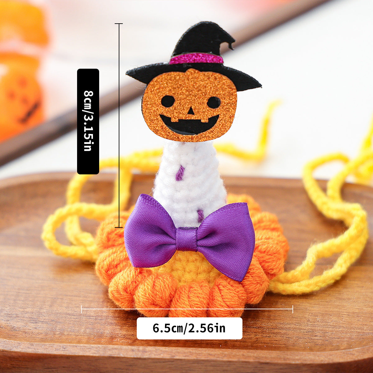 Halloween Hand-Knitted Pumpkin Hat Pet Costume Dogs & Cats Accessory
