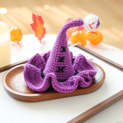 Halloween Hand-Knitted Pumpkin Hat Pet Costume Dogs & Cats Accessory
