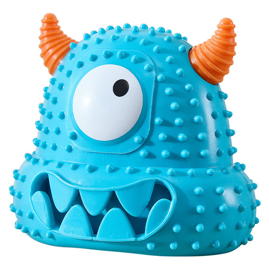 Monster Dog Toy Squeaky Chew Resistant Easy-Clean Pet Toy