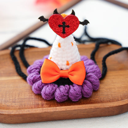 Halloween Hand-Knitted Pumpkin Hat Pet Costume Dogs & Cats Accessory