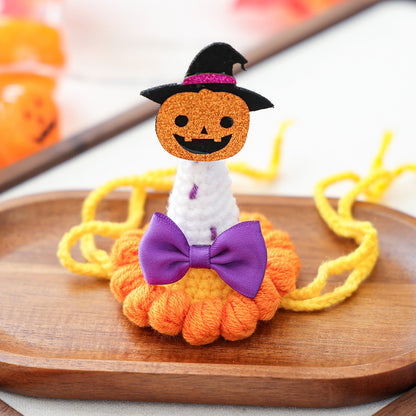 Halloween Hand-Knitted Pumpkin Hat Pet Costume Dogs & Cats Accessory