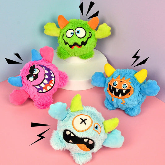 Monster Plush Squeaky Dog Toy Durable Chew Cats & Dog Toy