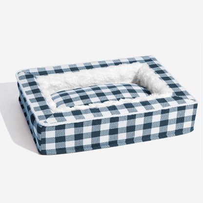 Christmas Gift Box Style Rectangular Plush Warm Dog Bed