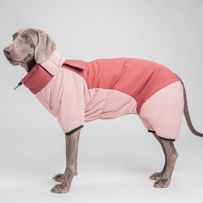 Green Pink Blue Purple Warm Large Dog Jacket