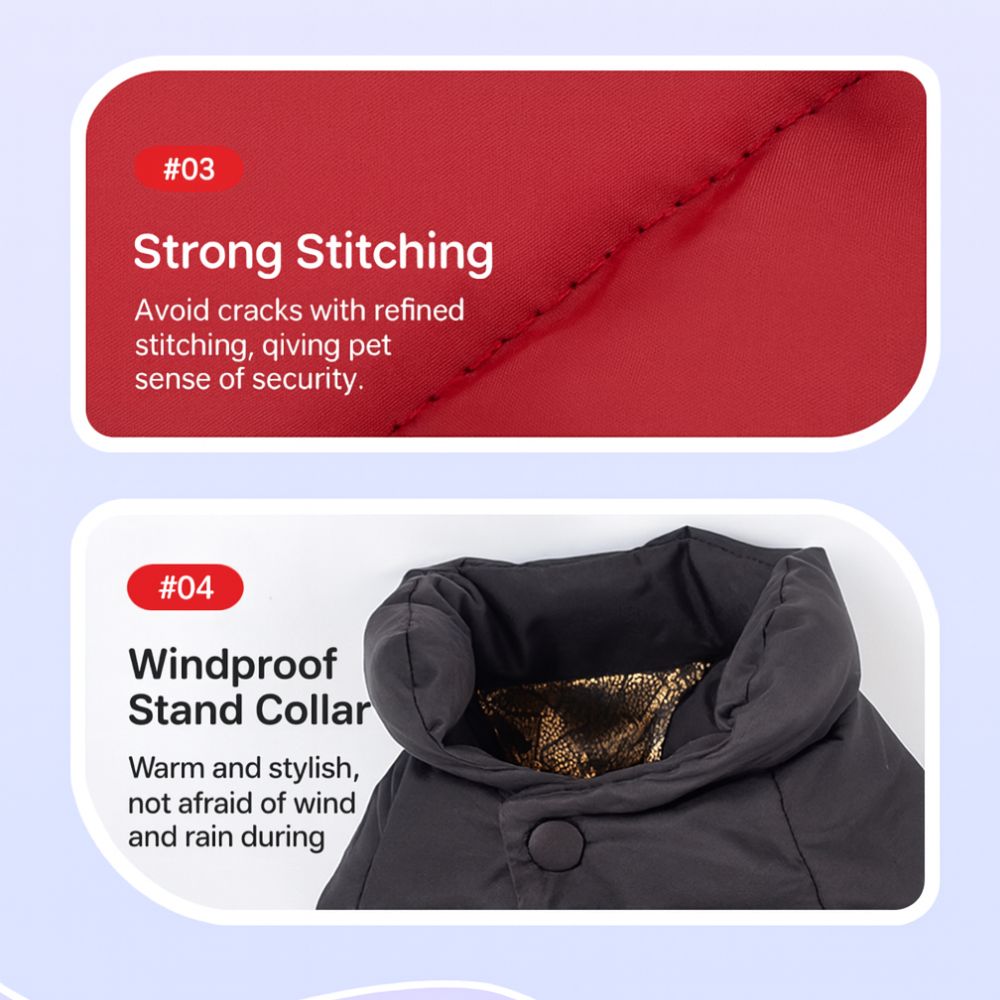 Waterproof & snowproof fabric Dog Clothes