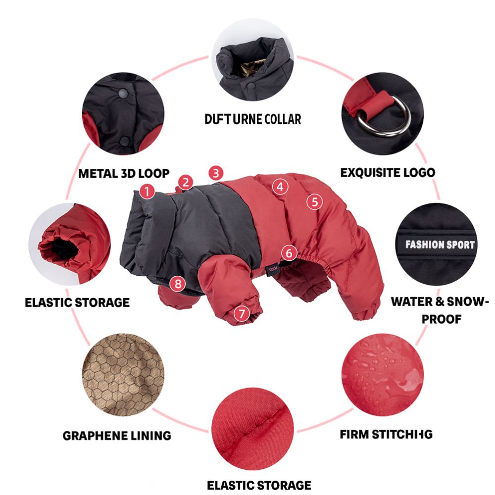 Waterproof & snowproof fabric Dog Clothes