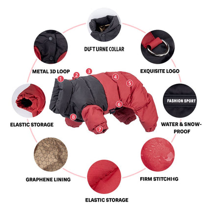 Waterproof & snowproof fabric Dog Clothes
